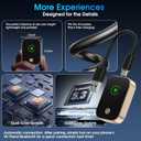 2026 Wireless Carplay Adapter for iPhone,Convert Wired to Wireless with One Click Multi Device Switch,Auto-Connect,No Delay for Cars 2018+ with Built-in Carplay