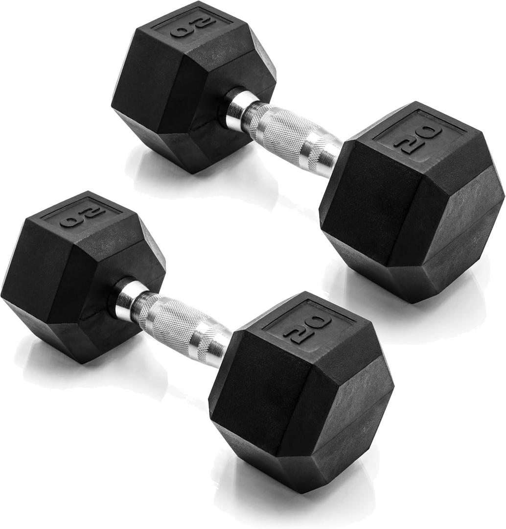 CAP Barbell Coated Dumbbell Weight, Multiple Options Pairs & Sets (20 lb - Pair)