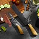 uxcell 6 Pcs Knife Cover Sleeves, 8.1" x 1.8" PP Knives Edge Guard Blade Protector Universal Knife Sheath for Home Kitchen, Black