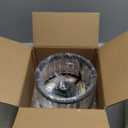 Black Flush Mount Ceiling Light, 2- Light Caged Crystal Chandelier, Small Drum Hallway Light fixtures Ceiling Mount (8.6 INCH Black)