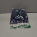 Euro Sham Covers 26x26 Midnight Blue: Pack of 2 Cozy Soft Velvet Square Modern Luxury Decorative Throw Pillow Cases for Sofa Couch Living Room Bed Home Decor