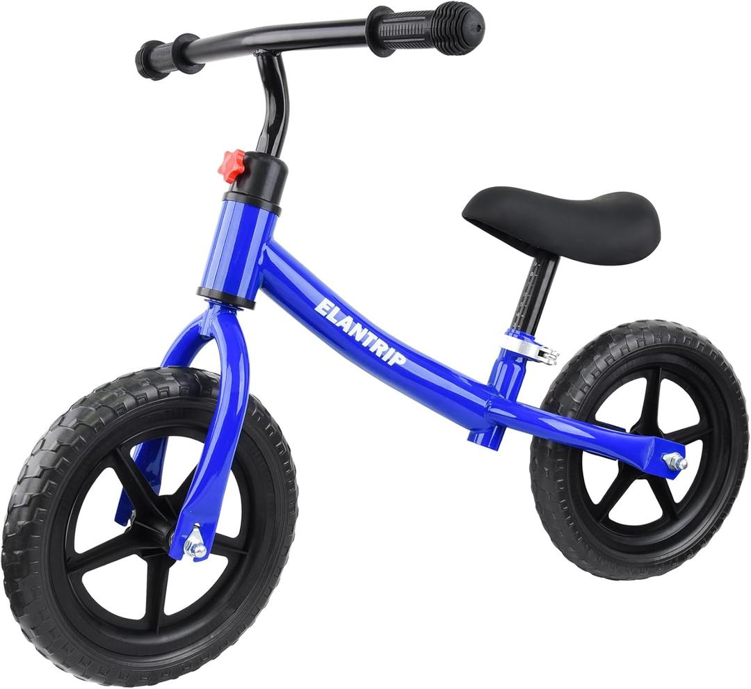 Elantrip Balance Bike, Lightweight Toddler Bike for 1-3 Year Old Boys, Birthday Gift Toys for 1-3 Year Old Boys and Girls, No Pedal Bikes for Kids with Adjustable Handlebar and seat (Blue)