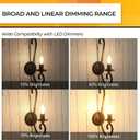 Hizashi Candelabra LED Light Bulbs 25W, Dimmable Chandelier Lights, 90+ CRI, 200LM, Soft Warm White 2700K, E12 Base, B10 Candle Bulbs, UL Listed, 6 Pack
