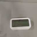 Peakeep Night Light Digital Alarm Clock Battery Operated with Indoor Temperature, Desk Small Clock (White)