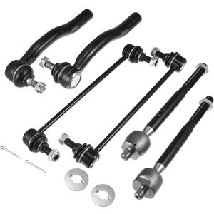 X AUTOHAUX 6 Pcs Front Inner Outer Tie Rod Sway Bars for Toyota Camry 2007-2011 Suspension Kit Stabilizer Bar Link Steering Tie Rod End