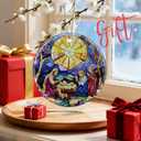 5 x Christian Gifts: Nativity Scene Ornament | Christmas Ornaments (Religious Christmas Decorations), Christian Holiday Decor, Holy Family Ornament, Religious Gifts, Baptism Gift & Xmas Gift