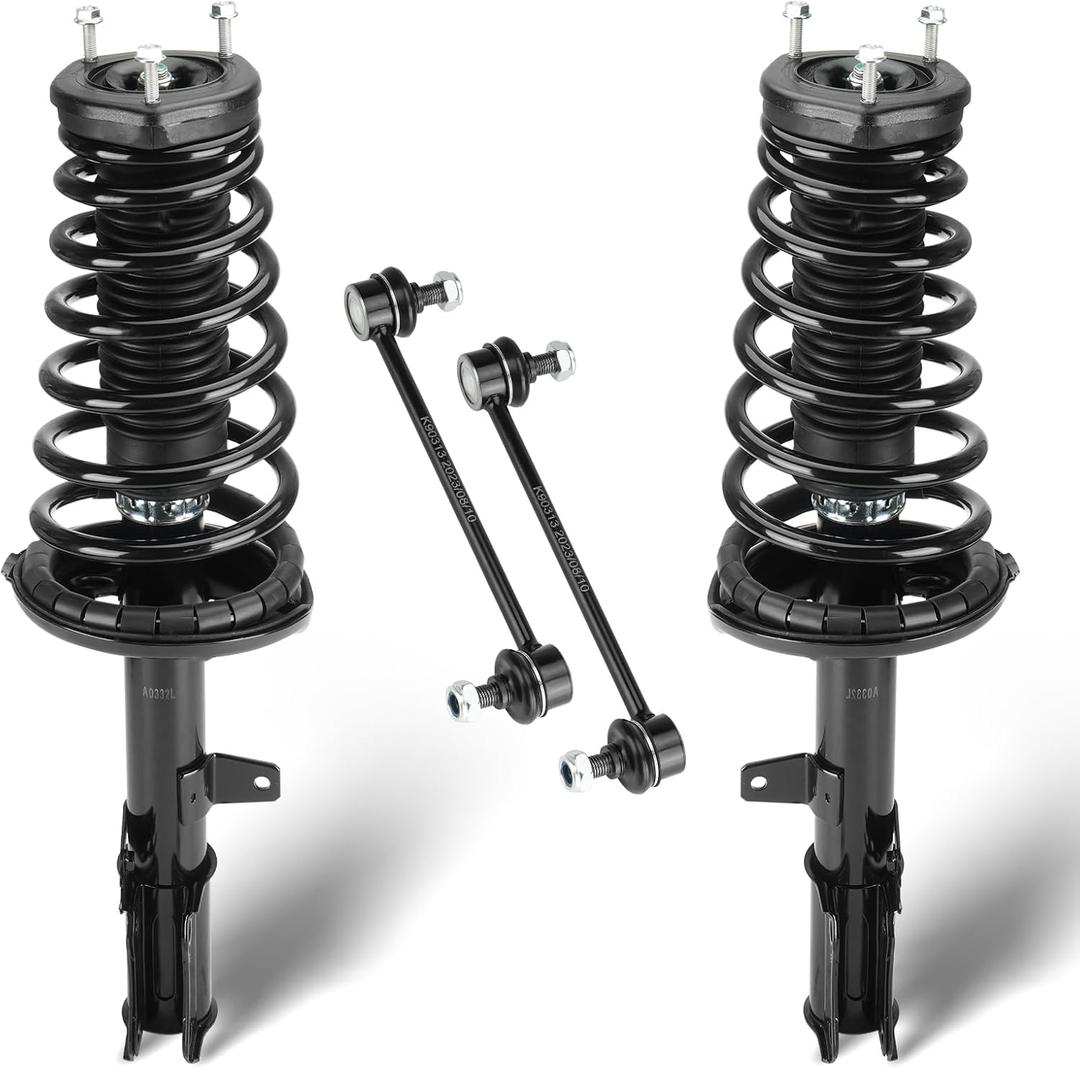 Rear Struts Assembly Fit for 1997-2001 Toyota Camry 2.2L, 1999-2003 Solara, Shock Absorber & Sway Bar End Link, Replace for 531681 531680 4Pcs