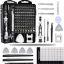 Precision Screwdriver Kit, 130-in-1 Electronics Repair Tool Set Fast Repair Kits for Phone, Computer, Laptop, Camera (Black)