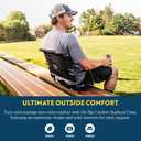GCI Outdoor Comfort Chair and Stadium Seat, Big comfort stadium chair, armrests