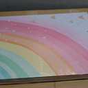 Girls Rainbow Canvas Wall Art Set of 3, Colorful Nursery Wall Decor Painting, Kids Heart Picture Poster Prints for Classroom Kids Room Baby Room Bedroom Dorm Home Decoration 16x24in, 16x24in - Wrapped Canvas