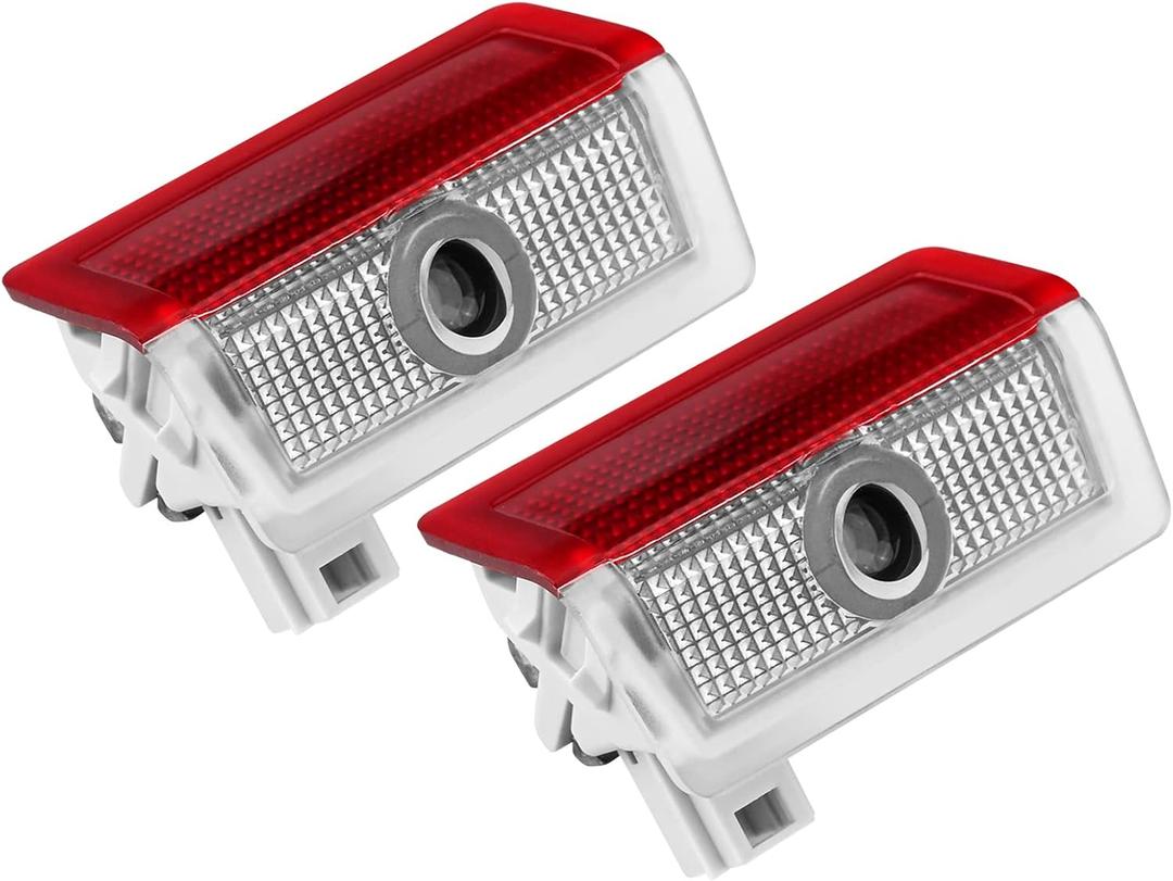 2 Pcs Non-Fading Door Light Logo, Projector Welcome Lamp Door Light Puddle lights Kit Compatible with Accessories A B C E M G GL GLA GLC GLE GLS CLASS 4dr W205 W213 W176 W166 (A/C/E/GLA/GLC/GLE/GLS)