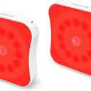Red Motion Sensor Night Lights Rechargeable Battery Night Light Magnetic Red Light Night Lights for Sleep Aid, Bathroom, Hallway, Stair, Bedroom, Travel, 2 Pack