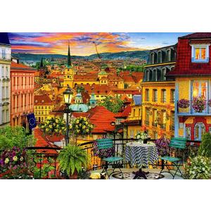 Puzzle, 1000, 27×19 Inch, European Town Dinner