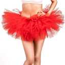 Tutu for Women Adult Tulle Skirts Costume for Women 6 Layered Womens Tutu Skirts for Girls Halloween Ballet (Small-Medium)