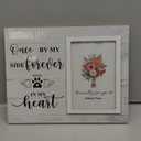 Dog Memorial Picture Frame, Pet Sentiment Memorial Gifts for Loss of Dog, Pet Picture Frames Memorial, If Love Could Have Kept You Here You Would Have Lived Foreve, 4x6 Photo12P92