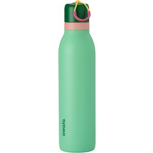 Owala FreeSip Twist Insulated Stainless Steel Water Bottle with Straw for Sports and Travel, BPA-Free, 24-oz, Scream Green