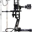 Bear Legit Maxx Ready to Hunt Compound Archery Bow, 70lb. Draw Weight, Right Hand, True Timber Strata/Black