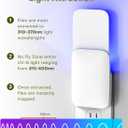 Flying Insect Trap Indoor - Plug-in Fly Catcher and Killers Includes Refills for House Flies, Fruit Flies, Gnats,and Moths, Bug Light Killer, Cover up to 600 ft, Off-White, 2 Traps + 8 Refills