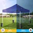 Canopy Replacement Top for 10x10ft Pop Up Canopy Tent, Waterproof Durable Cover with Bonus 4 Sand Bags Outdoor Shelter Replacement Roof