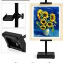 Adjustable Tabletop Easel Stand, Picture Easels for Display Up to 17" H, Black Metal Picture Frame Holder Stand Table for Art, Photo (1 Pack)