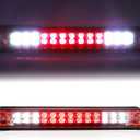 Tresound 3rd Third Brake Light for 1988-1999 Chevy/GMC C1500 C2500 K1500 K2500 Silverado Blazer LED Cargo Lamp High Mount Stop light (Chrome Housing Red Lens)