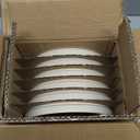 famiware Star Salad Plates for 6, 8 inches Plate Set, Stoneware Dinnerware, Small Dinner Plates for Dessert, Salad, Appetizer, Matte White