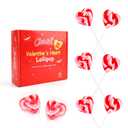 Swirl Multicolor Heart Lollipop,Heart Design,Party Bag Fillers,Individually Wrapped,30-Pack