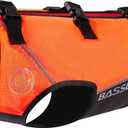BASSDASH Dog Safety Vest Lightweight Water Resistant Chest Protection Blaze Orange Reflective High Visibility for Hunting Outdoor (X-Large)