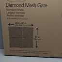 Toddleroo by North States - Diamond Mesh Wooden Baby Gate: Pressure Mounted Baby Gate for Doorways - Adjustable 26.5 to 42 Inches Wide - 23 Inches Tall