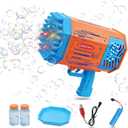 Doohickey Bubble Blaster Kid Toy, Rechargable Bubble Making Gun, 1000 Bubbles per Minute, 2 Bubble Solution, Perfect for Birthday Parties, Pools, Photos, and Videos