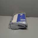 MIULEE 100% Blackout Curtains 90 Inch Long 2 Panels Set for Bedroom, Thick Faux Linen Black Out Curtain Room Darkening Back Tab Pleat Window Textured Drapes with Hooks for Living Room, Chambray Blue