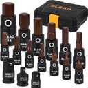 16-Piece Metric Hex Bit Socket Set - Premium S2 Steel 2mm-14mm Allen Socket Set with Socket Adapters, 1/4, 3/8 and 1/2 Drive | Professional Mechanic Garage Tools