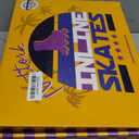 Nattork Adjustable Inline Skates for Kids Adults, Indoor and Outdoor Blades Roller Skates with 8 Light Up Wheels for Boys Girls Aged 4-16, Adult Women Beginners (Medium - Kid (13C-2 US), Aurora Green)