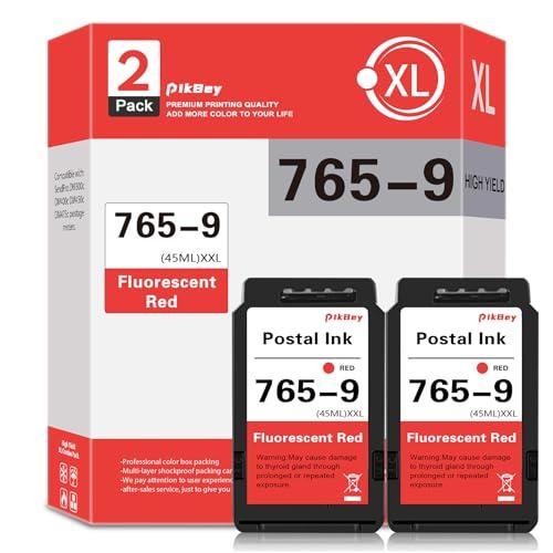 765-9 Red Ink Cartridge High Yield Set (2-Pack) Compatible 7659 Ink Cartridges Replacement for Pitney Bowes Send Pro C Auto DM300c DM400c DM450c DM475c Postage Meters