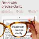 miyya Stylish Reading Glasses for Women, Cheaters Eyeglasses, Oversized Blue Light Readers, Fashion Eye Glasses