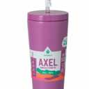 BottlesManna™ Axel™ Stainless Steel Tumbler With Straw - Purple 26oz