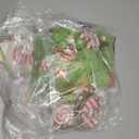 Syhood 48 Pcs Whimsical Lime Green Furry Christmas Ball Tree Ornaments Decoration Set with Faux Fur Christmas Balls Wooden Hanging Sign for Bendable Xmas Tree Holiday Party Home Decor,1.57 Inch