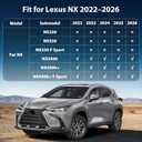 Floor Mats & Cargo Liner for 2022-2026 Lexus NX/NX 350h/NX 450h+/NX450h+ F Sport, All Weather Protection TPE Anti-Slip Car Full Set Custom Fit Car Mats Accessories | Front & 2nd Row & Trunk Mat