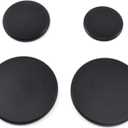 Gas Stove Burner Caps W10881749 for Whirlpool 4 Pack Includes 2 Large 1 Middle and 1 Small Cap Flat
