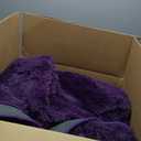 Large Shag Area Rugs 6x9, Purple Fluffy Plush Rugs for Living Room, Soft Fuzzy Furry Rugs for Bedroom, Indoor Shggy Carpet for Kids Room Nursery Dorm Home Decor, Non-Slip