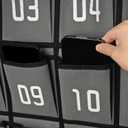 Loghot Classroom Accessories Closet Pocket Chart for Cell Phones Holder Wall Door Hanging Organizer (36 Pockets Gray)