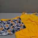 Yonique Two Piece Tankini Bathing Suits T-Back Blouson Swim Tops with Boy Shorts Women Swimsuits Sporty Swimwear (L)