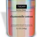 Tuscany Candle Chamomile Cotton Scented Air Freshening Candle, 12 oz