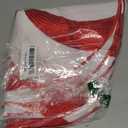 Preboun Christmas Placemats Set of 8 Embroidered Candy Round Placemats 15 Inch Washable Table Mats Sweet Candy Place Mats for Dining Table Home Xmas Kitchen Holiday Party Decorations, Red White