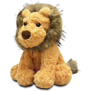 10" Cute Lion Stuffed Animal Plush Toys for Kids, Soft Lion Baby Stuffed Animals Plush Toy for Safari Nursery Decor, Kawaii Zoo Plushies for Birthday, Zoo Theme Party Favors