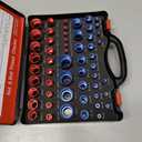 55 Pcs Nut and Bolt Thread Checker (25 Metric & 30 Standard), Bolts and Nut Identifier Thread Gauge, Detachable Bolt Size Finder Especially for Tight Spaces