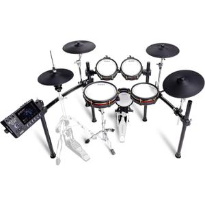 Alesis Strata Core Electric Drum Set with Touchscreen, Triple-Zone Cymbals, Active Magnetic Hi-Hat, Dual-Zone Mesh Heads, 8" Kick, 144K Multi-Channel Samples