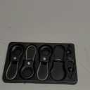 Air Tag Holder - (3 Pack) Air tag Lock Keychain with Wire Cable Compatible with Apple AirTag,Ultra Durable Anti-Lost Protective Case with Keyring for Luggage, Key, Backpack, Pet, Bag, Black