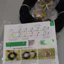 HIRALIY 100ft Drip Irrigation Kit Plant Watering System 8x5mm Blank Distribution Tubing DIY Automatic Irrigation Equipment Set for Garden Greenhouse Flower Bed Patio Lawn