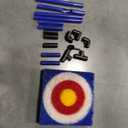 Axe Throwing Game for Backyard with Bristle Target & 12 Throwing Axes Set, Indoor & Outdoor Games for Adults, Kids & Family, Yard Games Toys, Axe Throwing Target,Dart Board,Carnival Games